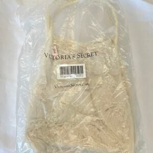 Victoria’s Secret Chic Ivory Off White Faux Fur Tote Bag Weekender